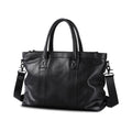 Genuine Leather Laptop Messenger Bag, Women's Crossbody Shoulder Bag with Custom Logo Option